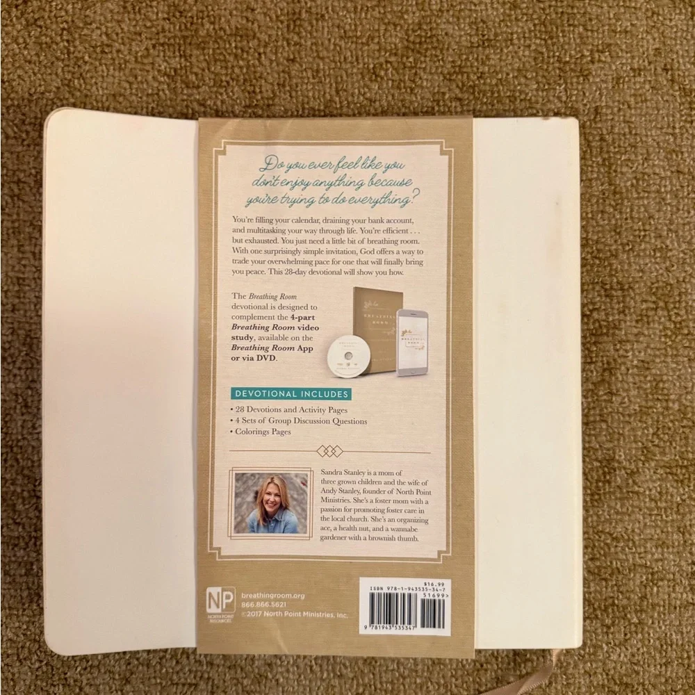 Breathing Room Devotional, by Sandra Stanley, Softcover 28 Day Devotional Women